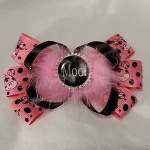 4.5 INCH MOO! HAIRBOW